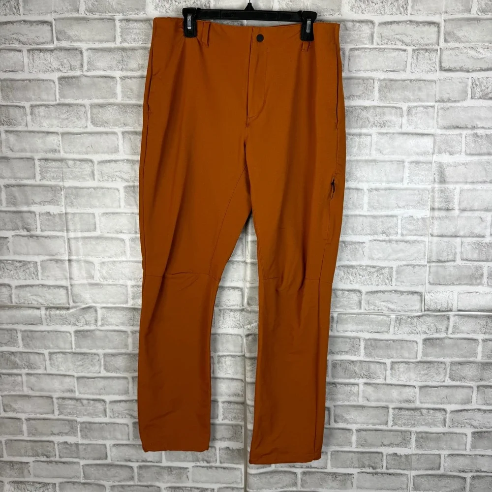The North Face Mens NF0A5J7Z Climbing Hiking Project Pants Rust Orange 34 x 32